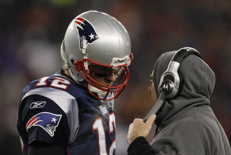 Tom Brady and Coach Bill Belichick will likely huddle several times this week, trying to figure out ways to beat the Baltimore Ravens’ defense on Sunday.