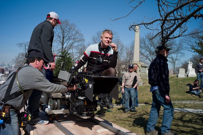 Director Stephen Daldry, pictured on the set of “Extremely Loud,” said Libby had “huge responsibilities” from start to finish in the production of the film.