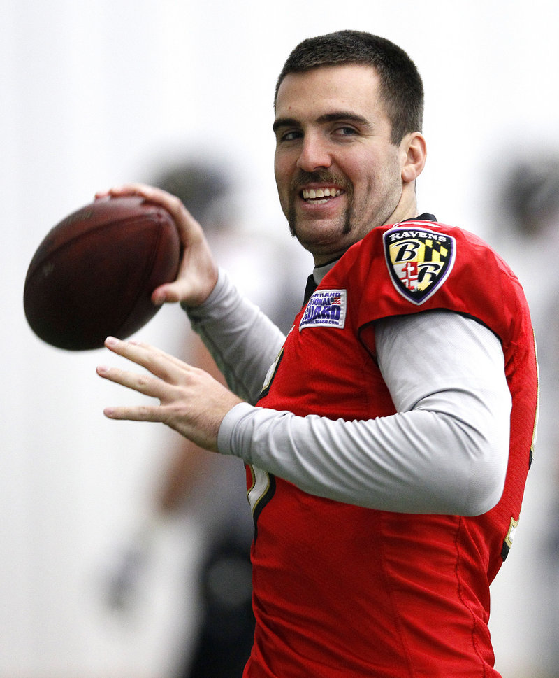 Joe Flacco has led the Ravens to the playoffs in his first four years in the NFL, compiling a 44-20 regular-season record and 5-3 in the playoffs, including a win over the Pats.
