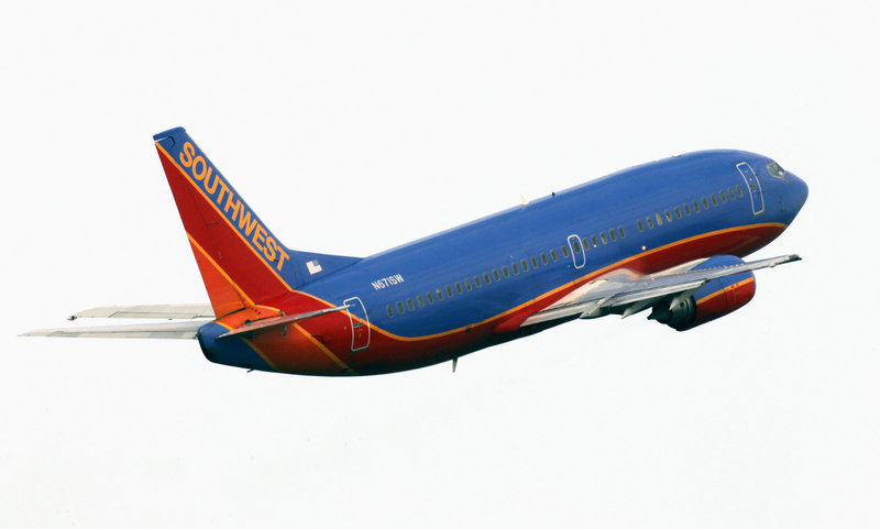 A Southwest Airlines jetliner takes off from Denver International Airport. Steve Hewins, vice president of travel for AAA Northern New England, said having Southwest service Portland International Jetport will benefit both fliers leaving Portland, and those who fly to Maine.