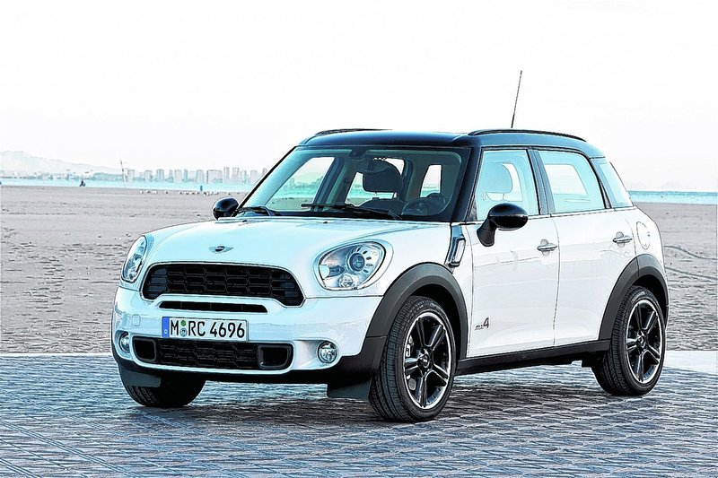 The Cooper Countryman S ALL4 is a four-door, four-wheel drive version of Mini’s sporty little car. It offers easy access to second-row seating large enough for adults and all-wheel drive versatility.
