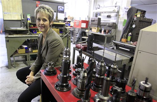 Laurie Schmald Moncrieff, president of Schmald Tool and Die in Burton, Mich., says she just added six workers and may hire another five. "I see tremendous growth coming in the near-term," she says.