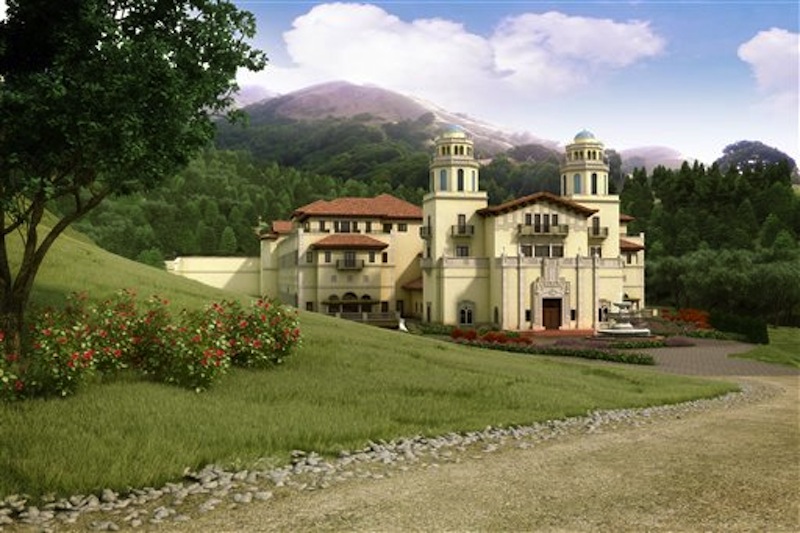 In this artist rendering released by Lucas Films, a drawing of the proposed Industry Light & Magic campus, is shown. Residents in a tony Marin County neighborhood just north of San Francisco have balked at filmmaker George Lucas' plans to build his next Industry Light & Magic campus in their upscale, rural community. (AP Photo/Lucas Films)