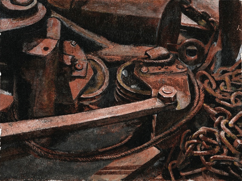 “Rust,” by Hebron Academy student Yena Kang. Kang received multiple prizes in the Scholastic Art & Writing competition for 2012. Her work is on display in the gallery in Sturtevant Home at Hebron Academy.