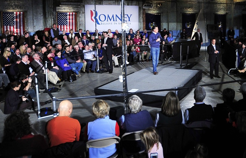 Mitt Romney visited Portland last Friday for a town hall meeting at Portland Yacht Services.