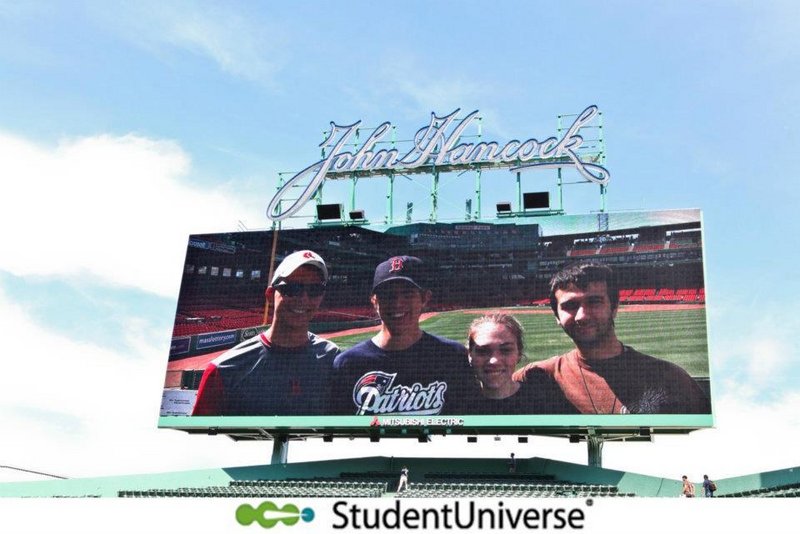 The Fenway Four: Jacob Ouellette, executive producer; Luke Fraser, executive producer; Kelsey Doherty, director of marketing; and Kyle Brasseur, director of baseball research.