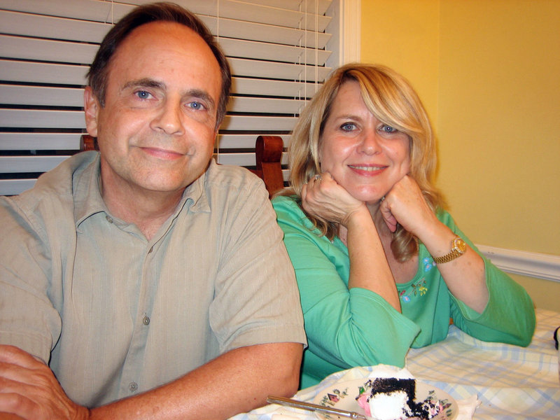 Family photo shows Susan Hallums, right, and her ex-husband, Roy Hallums.