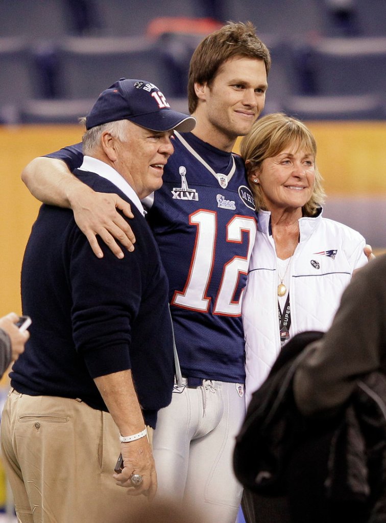 A victory would be great, and sharing it would be even greater for New England Patriots quarterback Tom Brady, whose parents – Tom and Galynn – will be at the Super Bowl tonight at Indianapolis.