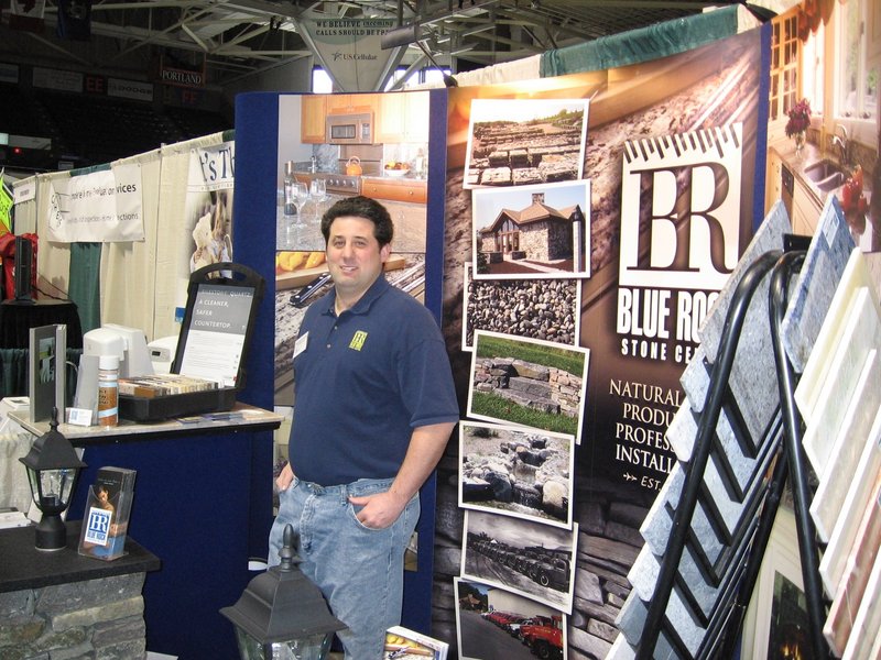 Blue Rock Stone Center of Westbrook will be one of the exhibitors on the main floor of the Maine Home, Remodeling and Garden Show, which takes place Saturday and next Sunday.