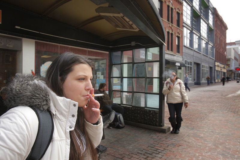 Victoria Patriotti says she doesn’t throw her cigarette butts on the ground when she’s done smoking. Instead, she puts them in the trash or in her pocket. Starting March 7, people who drop butts on the ground in Portland could be fined $100.