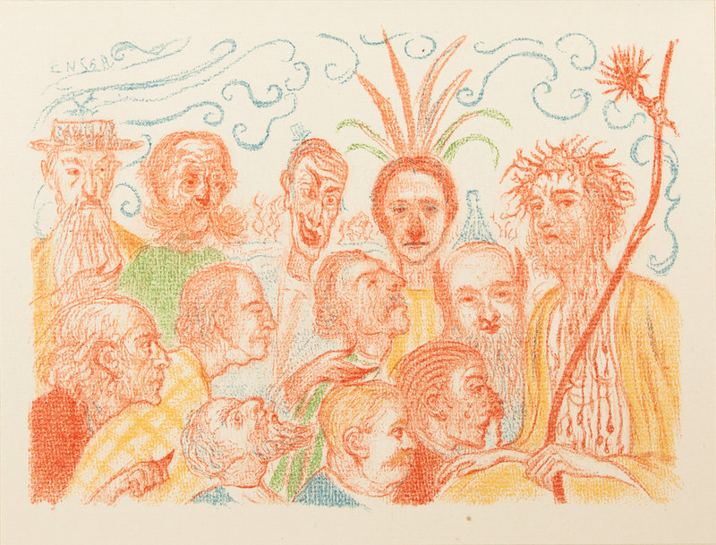 A 1921 lithograph by James Ensor.
