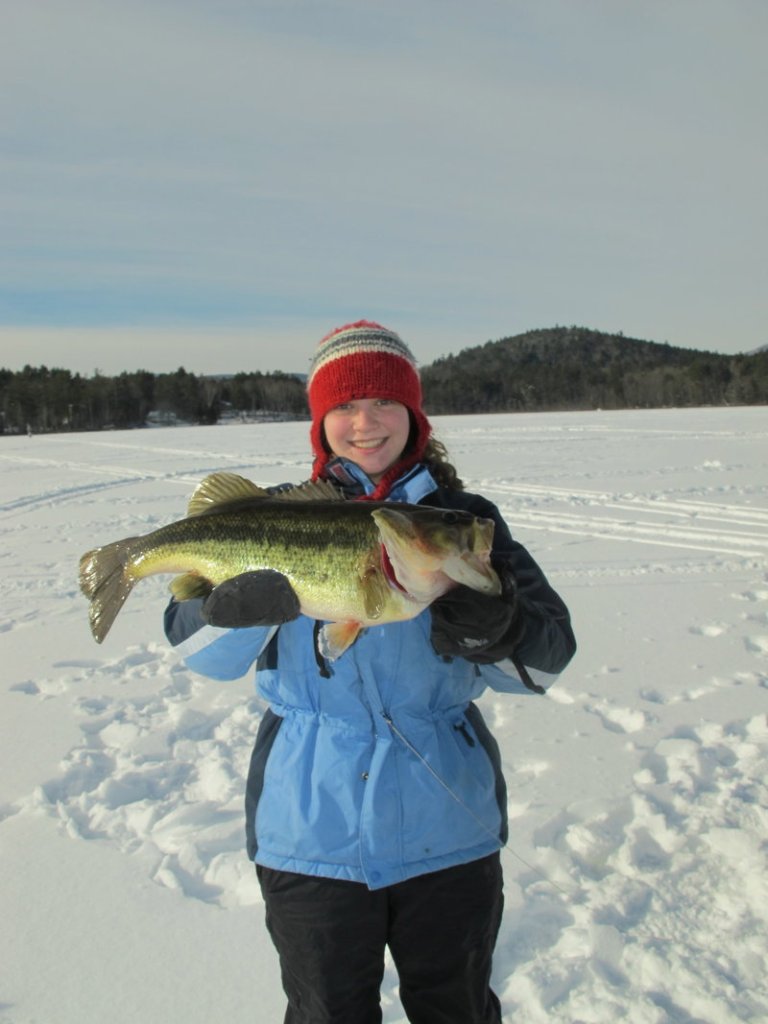 Many southern Maine lakes hold four-pound largemouth bass such as this one. A little advance planning can help you catch larger fish.