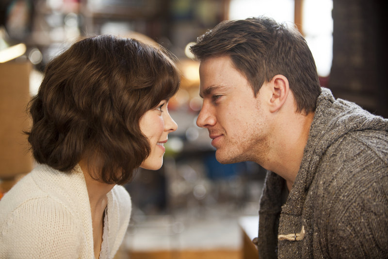 Rachel McAdams and Channing Tatum are shown in a scene from “The Vow,” the new romantic drama that took in $41.7 million to top the weekend box office.