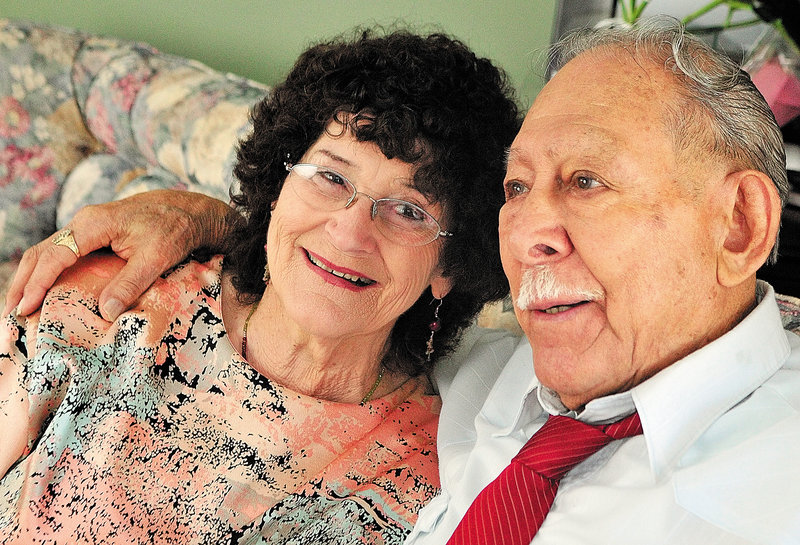 Evelyn White and Don Lucero decided to get married on Valentine’s Day after being a couple for 32 years. “We want to fix it so the other is secure if something happens,” White said.