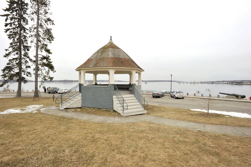 Fort Allen Park, overlooking Portland Harbor, will get new plants and lighting as part of improvements with money raised by Friends of the Eastern Promenade.