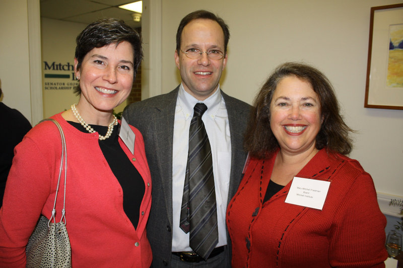 Charrisse Kaplan, Robert Levine and Mary Mitchell Friedman. Levine serves on the advisory board and Friedman serves on the board and is Sen. Mitchell's niece.