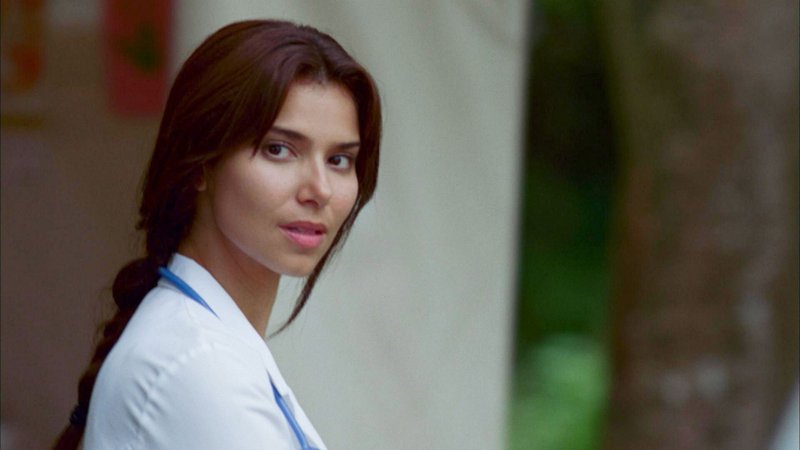 Roselyn Sanchez plays a CIA agent who falls into harm's way in "Act of Valor."