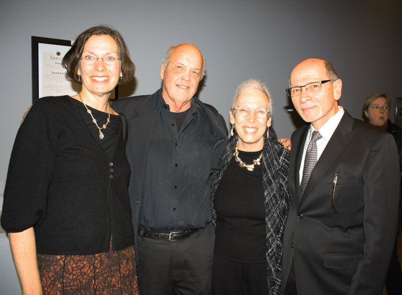 Christa Cornell of Brunswick, artist Tom Cornell, Beverly Denenberg and Stuart Denenberg, one of the individuals who organized the show.