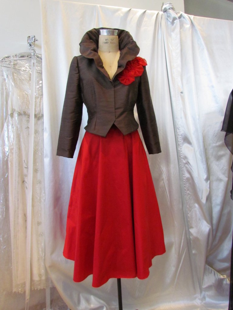 A feminine look with bold colors would play off Close's role in "Albert Nobbs," says designer Maria Antonieta.