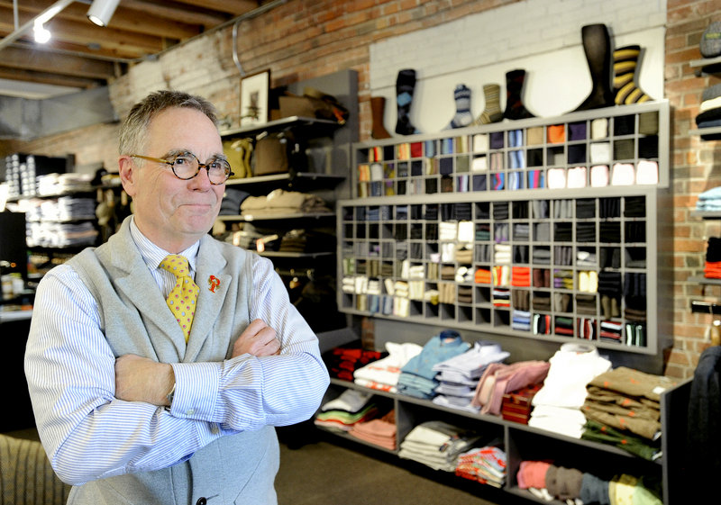 David Hodgkins, owner of David Wood and other clothing stores on Commercial Street, says it’s “like a magnet down here.”