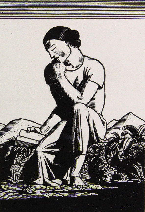 “The Reader” by Rockwell Kent, from “The Art of the Book,” an exploration of the museum’s collection of rare books, continuing through April 1 at the Farnsworth Art Museum in Rockland.