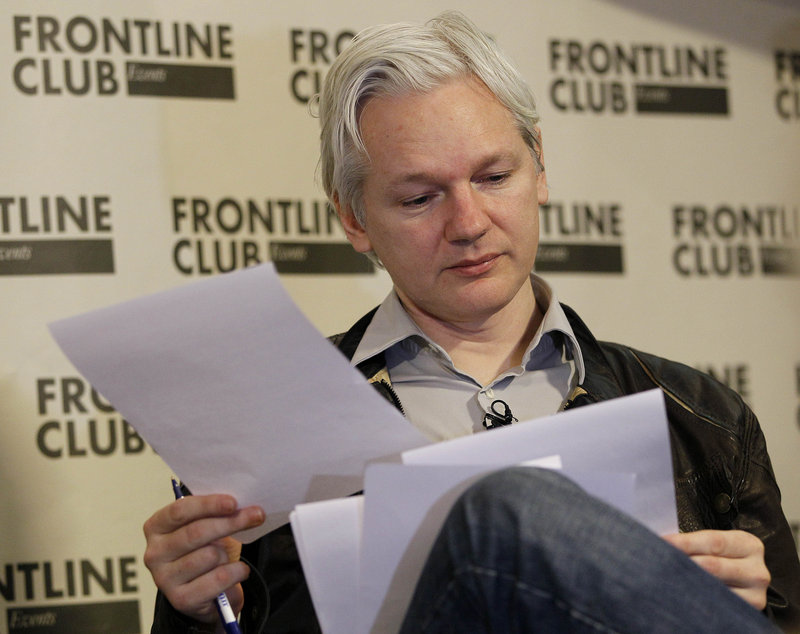Julian Assange, founder of WikiLeaks, says his organization will be publishing a massive trove of leaked emails from the U.S. intelligence firm Stratfor.