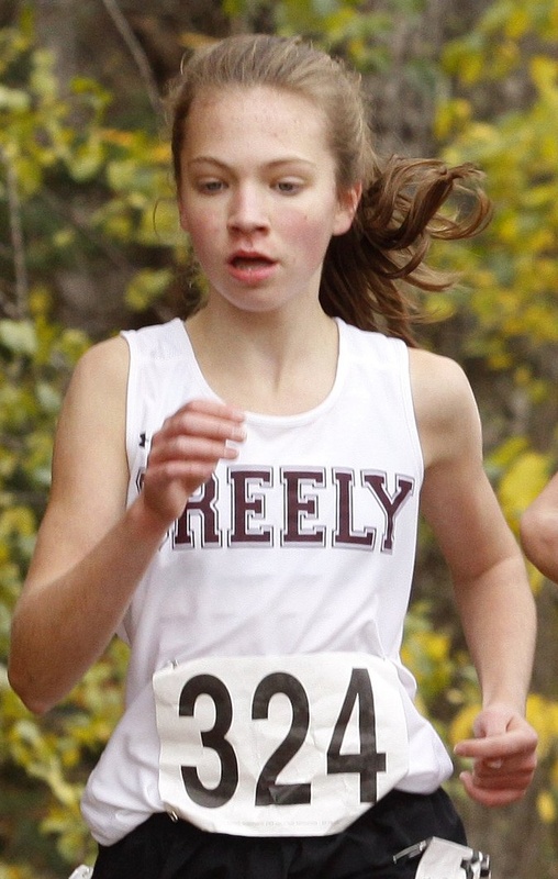 Kirstin Sandreuter, a Greely sophomore, is the second best miler and 2-miler in Class B. Cross country