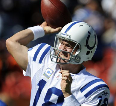 Former Indianapolis Colts quarterback Peyton Manning in a 2010 photo,