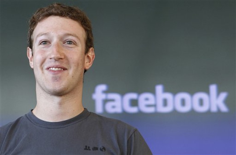 This Oct. 15, 2011 photo shows Facebook CEO Mark Zuckerberg during a meeting in San Francisco. Attorneys for Facebook on Monday, March 26, 2012 sought the dismissal of what they called an "opportunistic and fraudulent" lawsuit by a New York man claiming half-ownership of the social networking site. (AP Photo/Paul Sakuma, File)