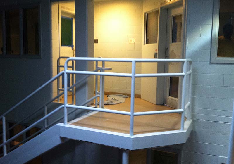Arien L'Italien is accused of sneaking out of the maximum security cell block on the right, crawling across the floor and into the female maximum security cell block on the left where he allegedly had sex with a female inmate. A Cumberland County Jail review found two other inmates had also previously escaped their cells.