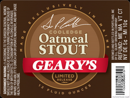 Geary's Oatmeal Stout, a 25th-anniversary brew now available in bottles, won't be a full-time product, says founder David Geary.