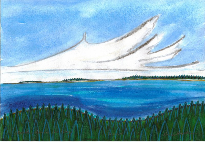 "Clouds Across the Bay" by Eric Hopkins.