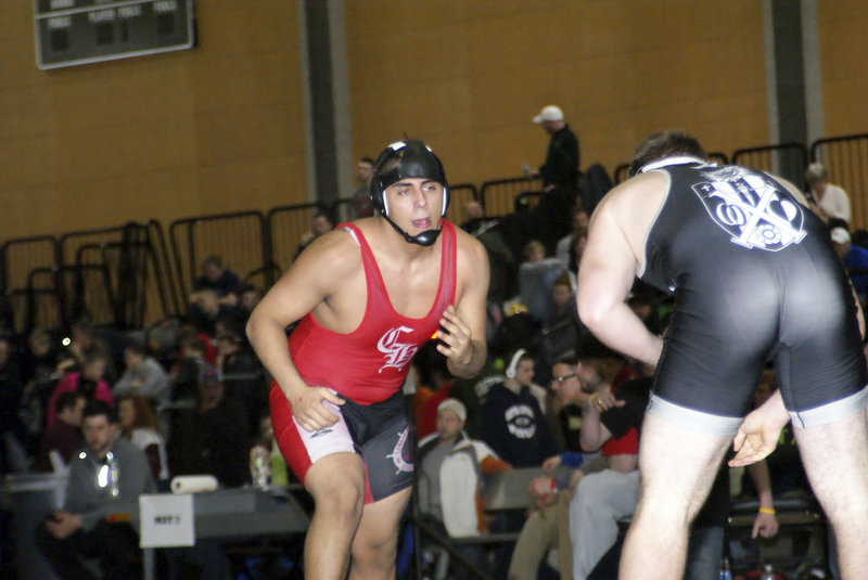 Rhett Chase was undefeated this winter against Maine competition, including victories over the other two state champions in his weight class, as well as the 285-pound Class A champ.