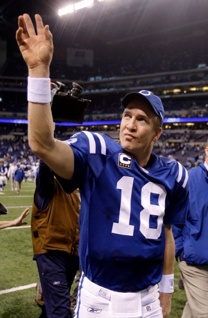 Peyton Manning may be saying goodbye to the Colts today, according to a report by ESPN. He has played 13 seasons for Indianapolis.