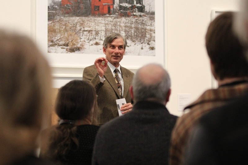 William D. "Bro" Adams recently led a gallery talk at the Colby College Museum of Art in Waterville, where he curated an exhibition of pieces gleaned from the museum's curator.