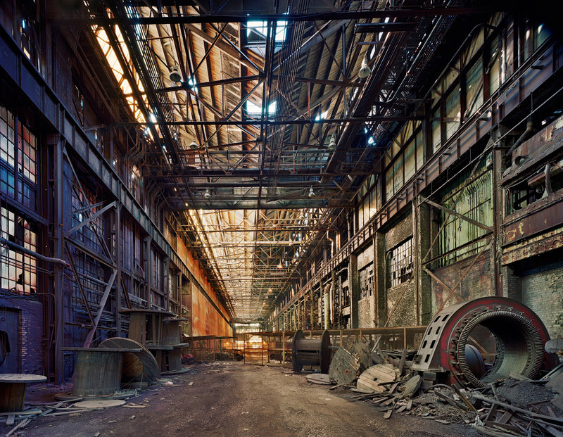 Andrew Moore's "Rolling Hall, Ford Motor Company, River Rouge Complex, Dearborn" from "Rediscoveries 2: New Perspectives on the Permanent Collection".