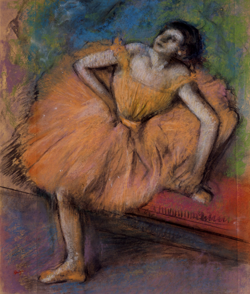... “Danseuse Assise (Seated Dancer),” pastel on joined paper mounted on board, 1894 ...