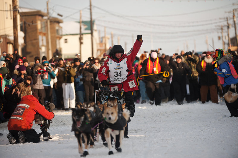 Dallas Seavey, all of 25 years old, planned in the middle of the Iditarod sled dog race to let the others surge ahead and use their strength, then pass them when it counted. The plan worked so well that Seavey, the youngest race winner, was the first to the finish line in Nome, Alaska.