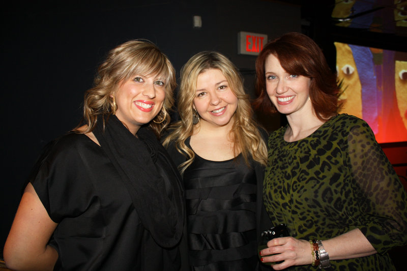 Bei Capelli stylist Jessica Ball with salon owners Melissa Vigue and Nancy Cartonio.