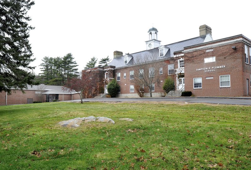 The Plummer-Motz School, above, and Lunt school in Falmouth are being sold for $3.25 million to a developer.
