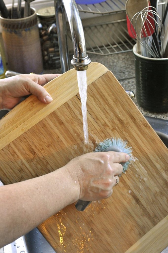 Do wash cutting boards after peeling produce and before cutting and chopping vegetables.