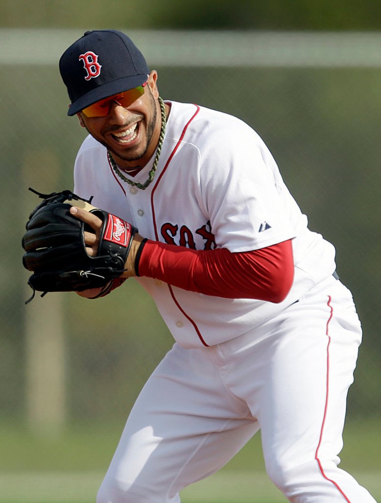 Mike Aviles, trying to win the starting shortstop job with the Red Sox, is hitting .333 this spring in 14 games.