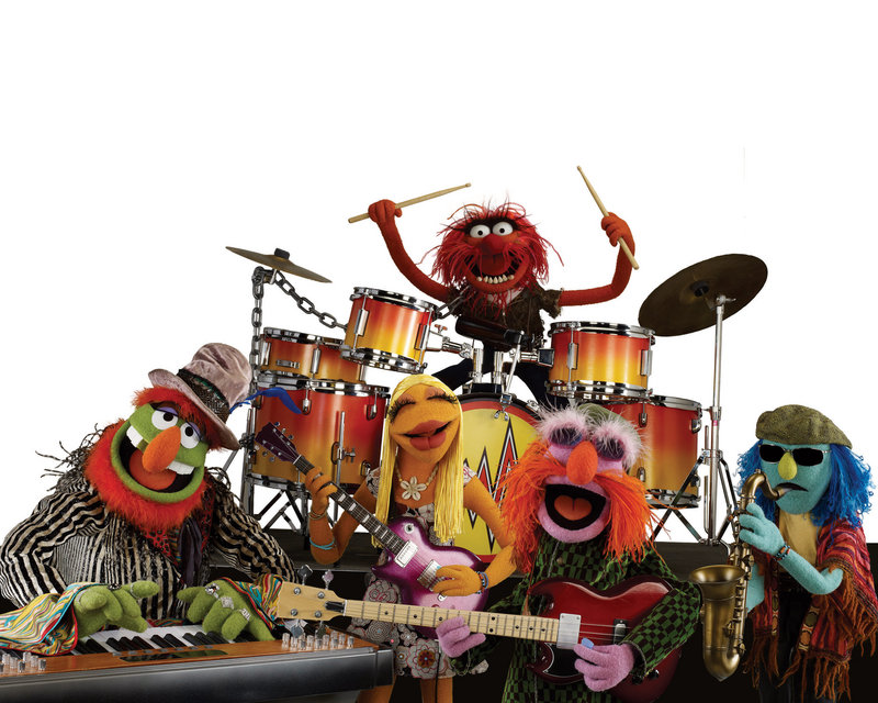 Dr. Teeth and the Electric Mayhem of “The Muppet Show” fame, left. On Saturday the Mark Tipton Quartet will play tunes from both that show and from “Sesame Street.”