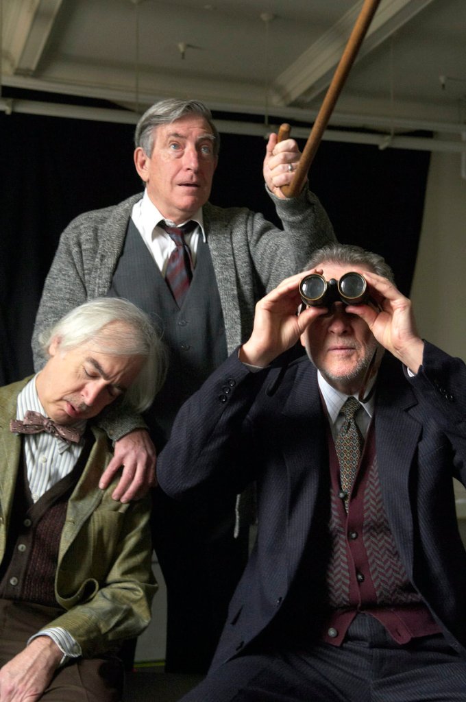 Portland Stage presents "Heroes," a comedy about three aging World War II veterans in a French retirement community.