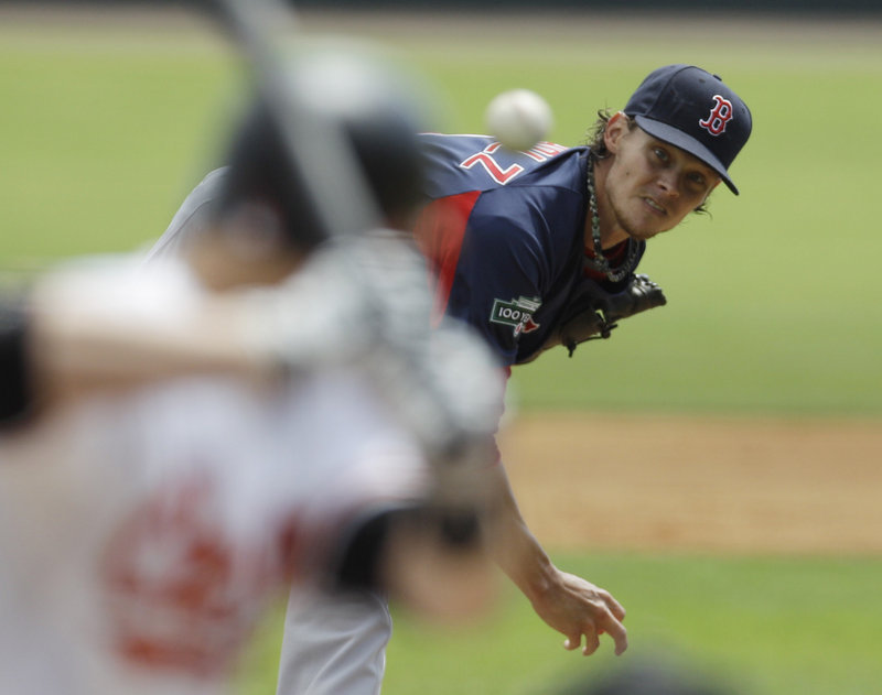 Clay Buchholz used a minor league outing Wednesday to work on his change-up, finally getting it like he wanted. His other pitches also have looked good at one time or another.