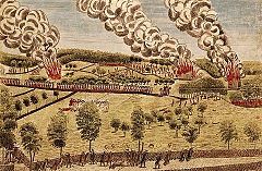 The Battle of Lexington in 1775.