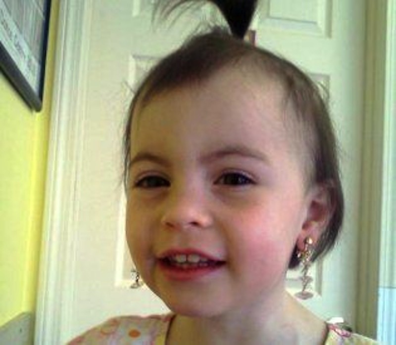 Missing 2-year-old Caleigh Anne Harrison, who vanished Thursday from a Rockport beach.
