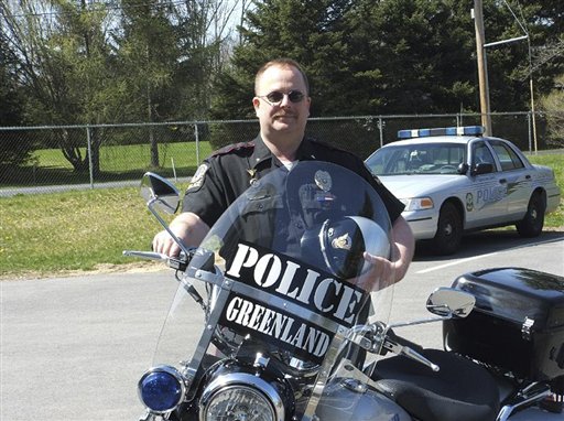 This undated photo provided by the Greenland Police Dept. shows Chief Michael Maloney. An official with knowledge of the investigation says Greenland Police Chief Michael Maloney was the officer killed during a drug bust-turned-shootout Thursday April 12, 2012 in New Hampshire that also left four other officers wounded. Maloney was due to retire in less than two weeks. (AP Photo/Greenland Police Department)