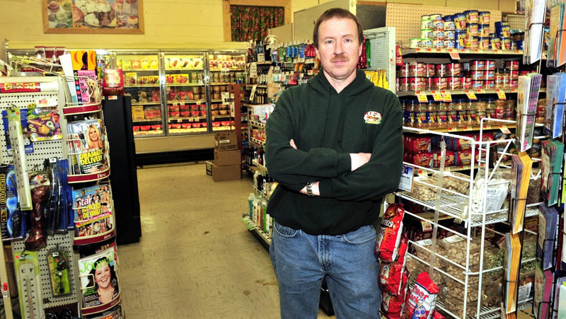 Rob Pleau, co-owner of Pleau's Market in Winslow, has a new food distributor since his original one, Associated Grocers of Maine, went out of business a year ago.
