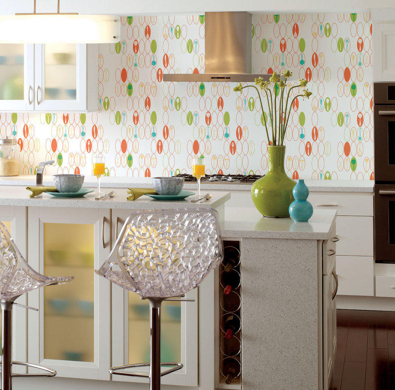 Retro furniture, countertops, appliances and wall coverings, as well as kitschy accents, are “in” in today’s kitchens.
